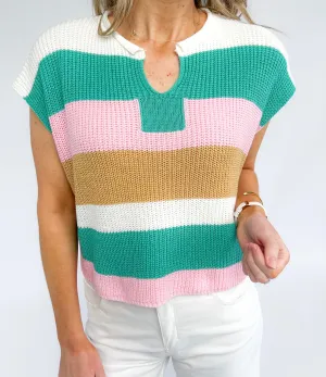 Jolie Striped Sleeveless Top