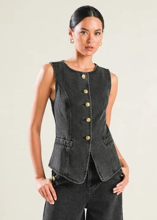 Joplin Button Vest