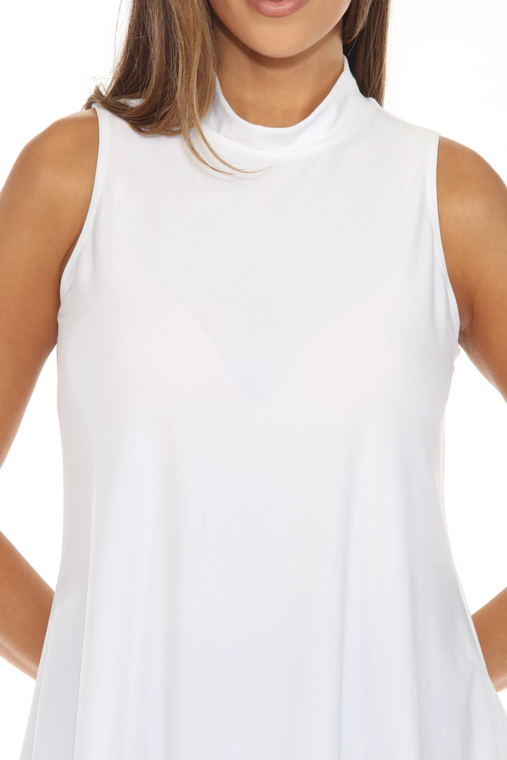 Joseph Ribkoff Vanilla Mock Neckline Sleeveless Tank Top 243253