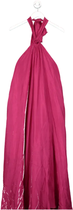 KALITA Pink Ring Detail Maxi Dress UK XXS