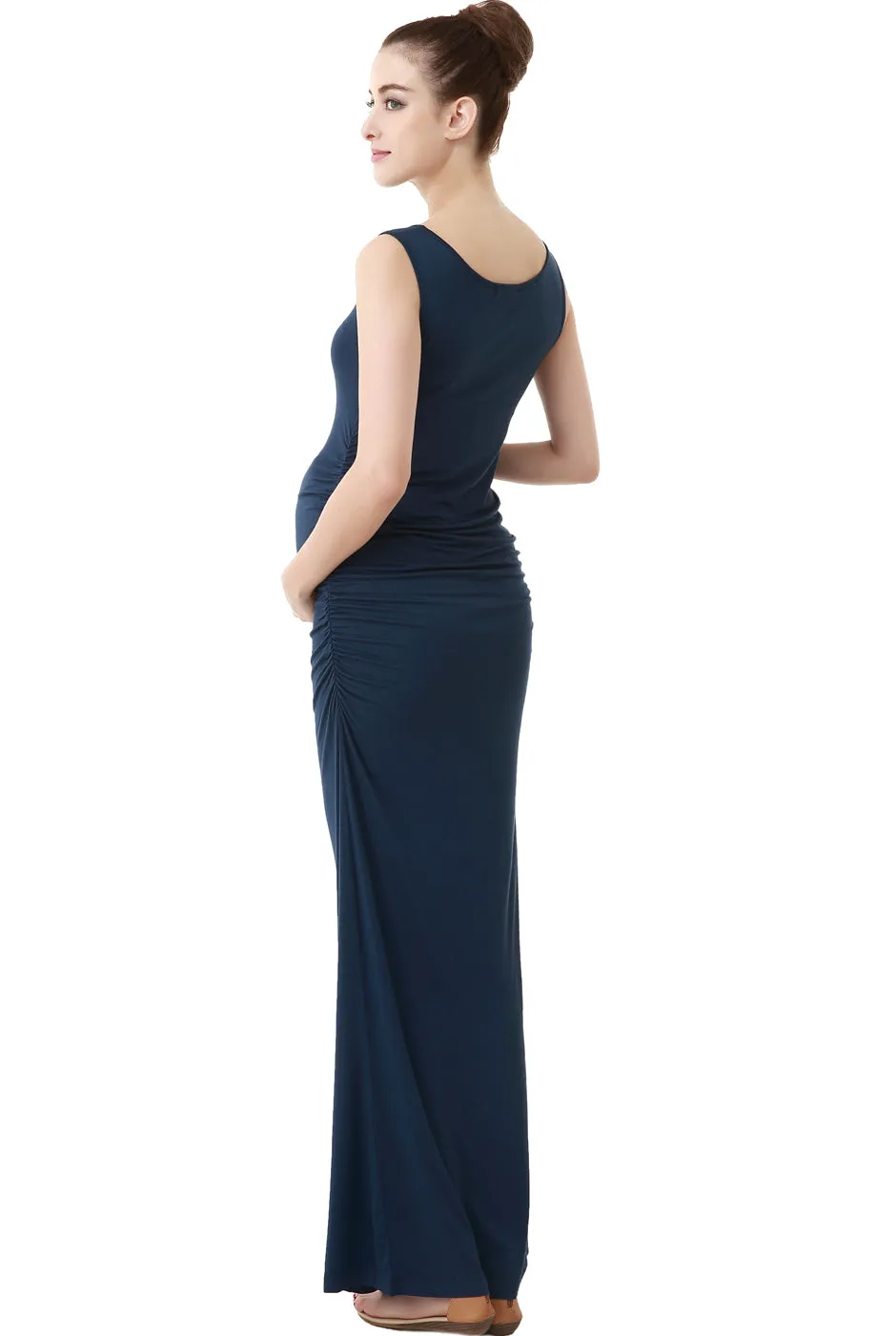 Kimi   Kai Maternity "Charlotte" Tank Column Maxi Dress