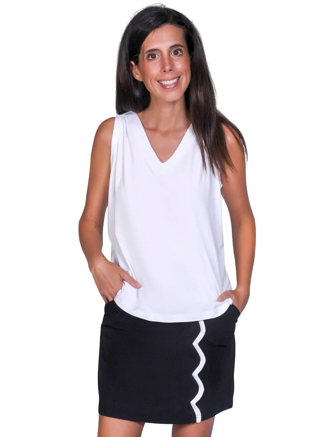 Kitty Tank Top White