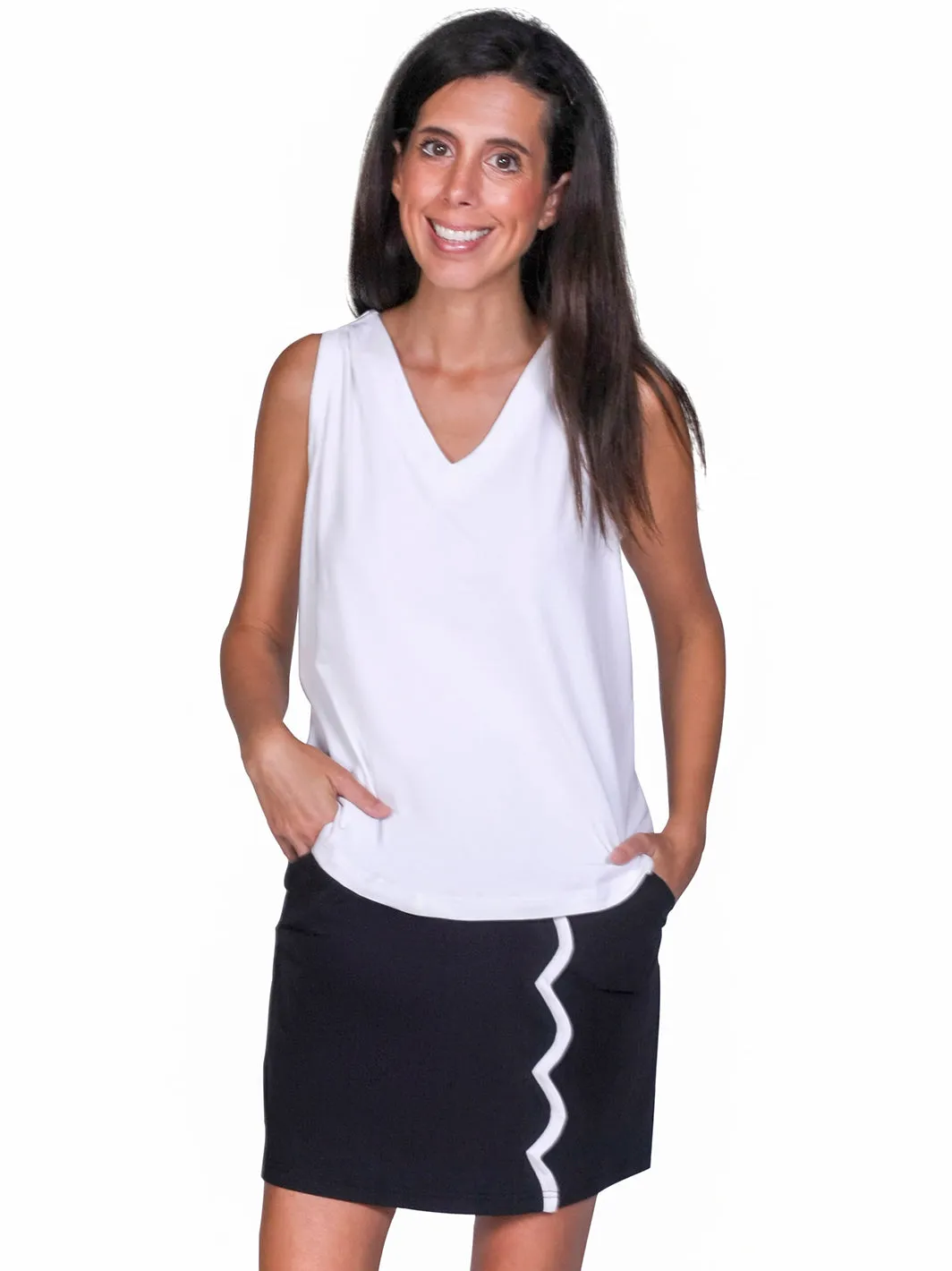 Kitty Tank Top White