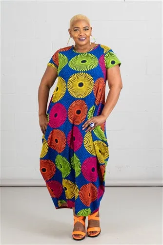 Knit Print Maxi Dress
