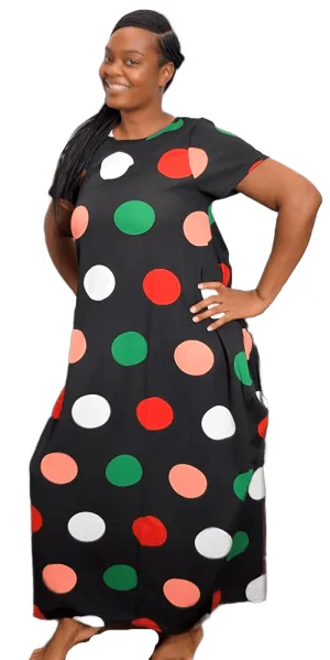 Knit Print Maxi Dress