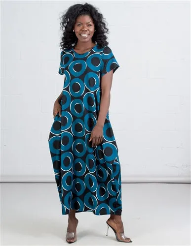 Knit Print Maxi Dress