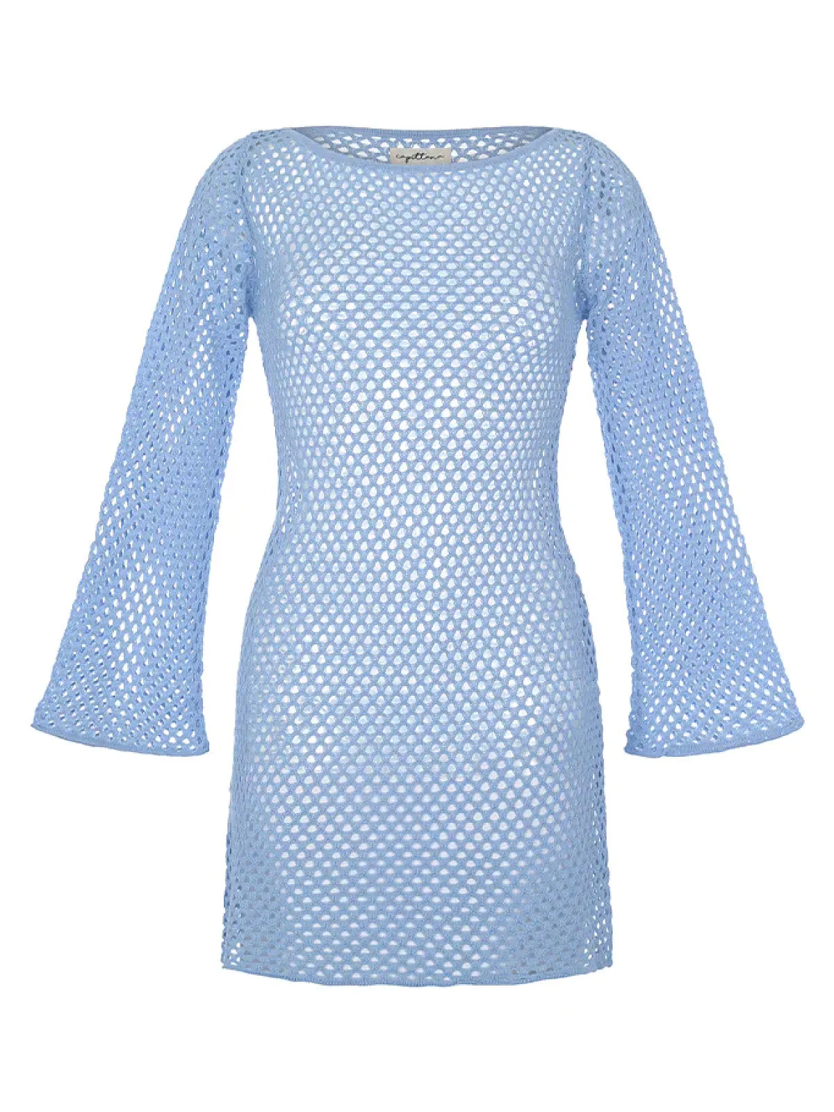Lana Chambray Crochet Dress ::RET