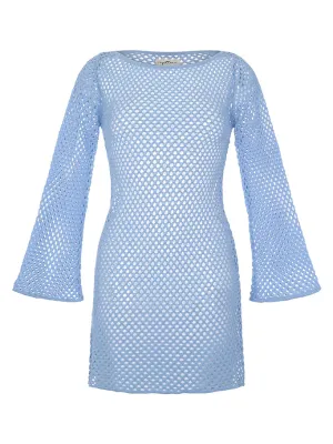 Lana Chambray Crochet Dress ::RET