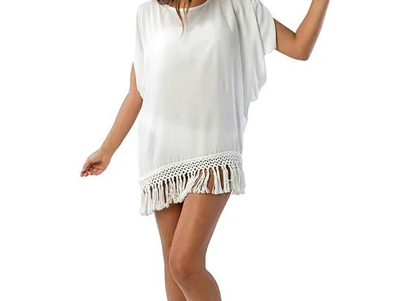 Layla - Fringed Beach Shirt