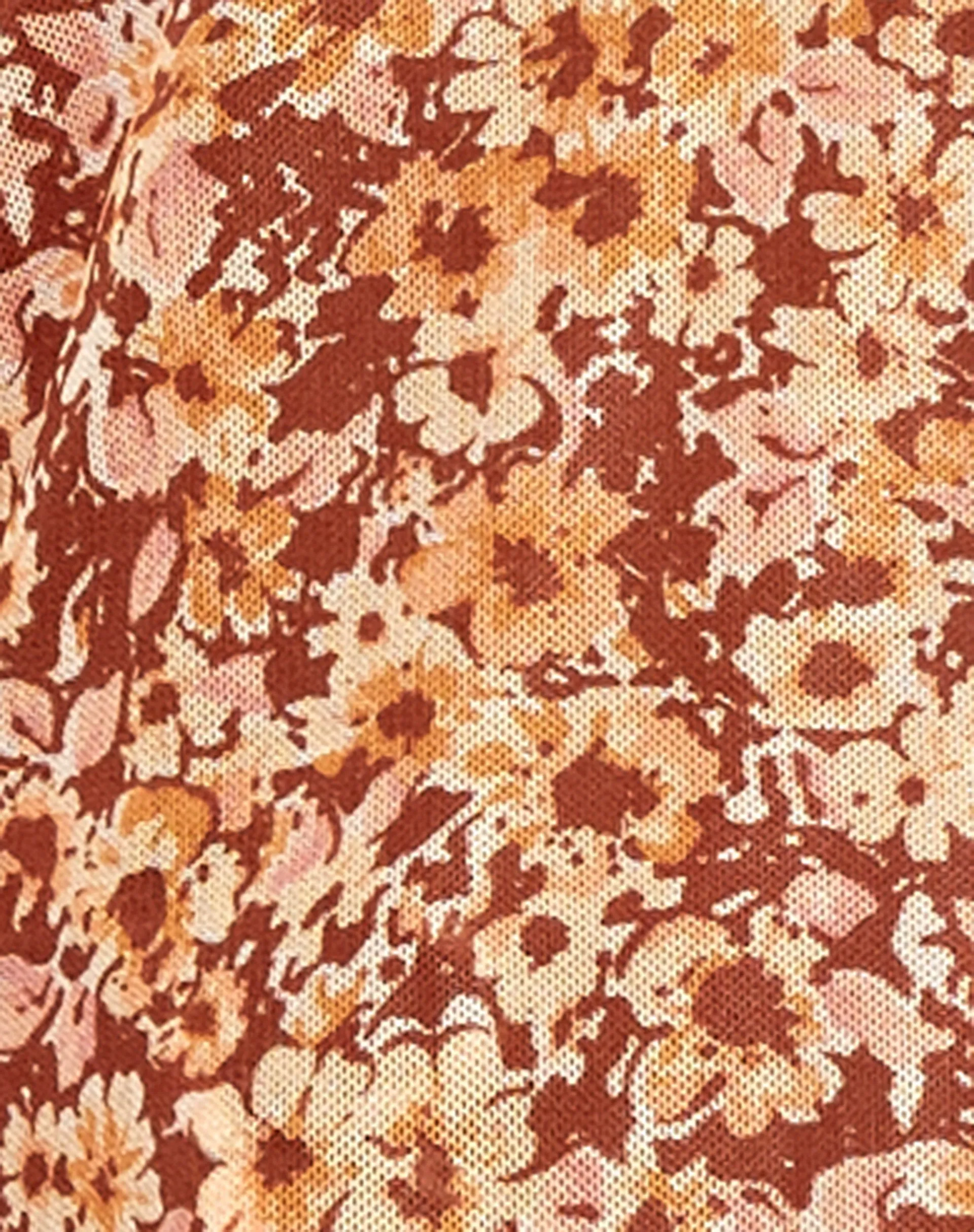 Leony Cardi in Small Flower Brown