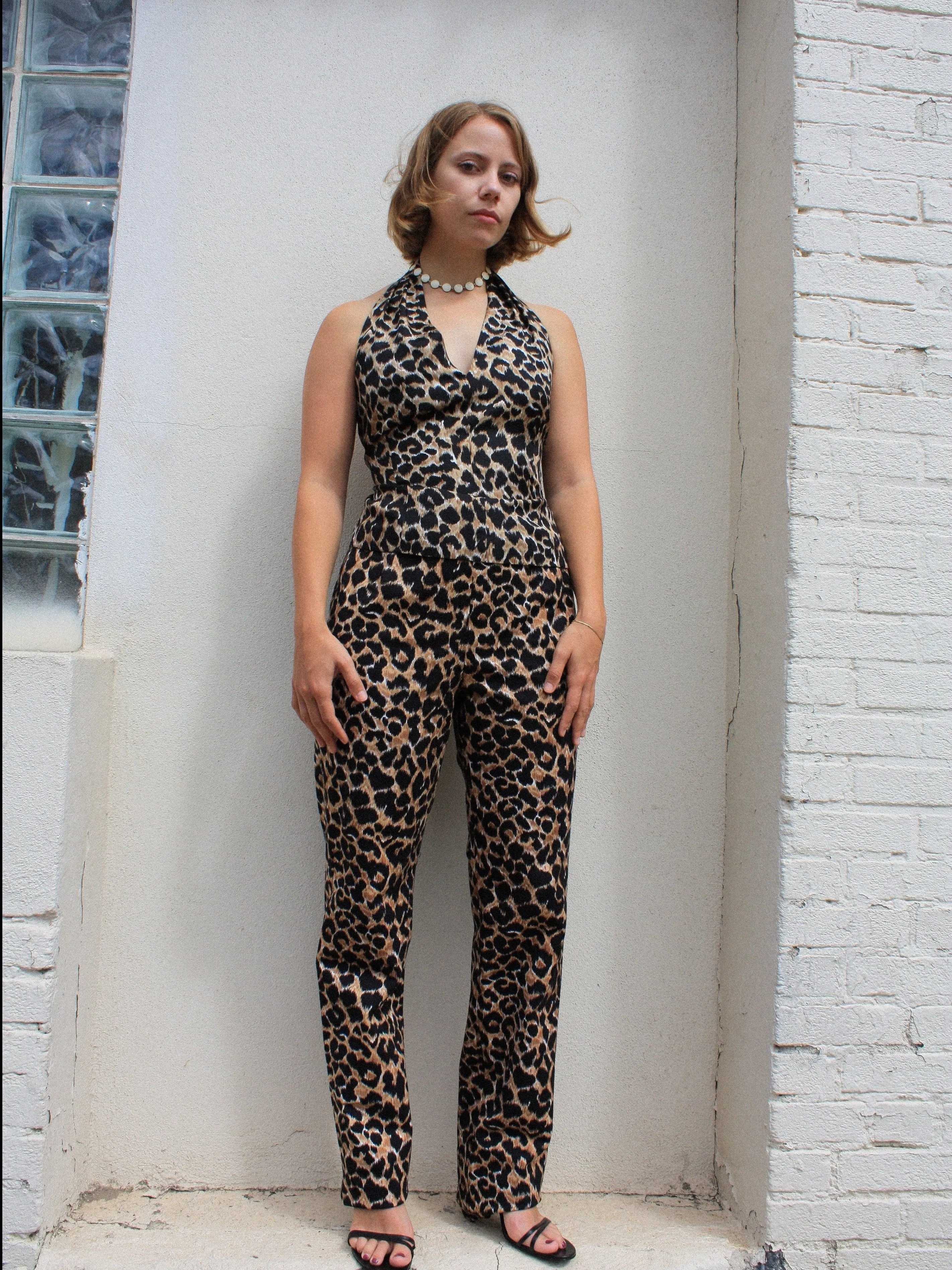 Leopard Halter Set