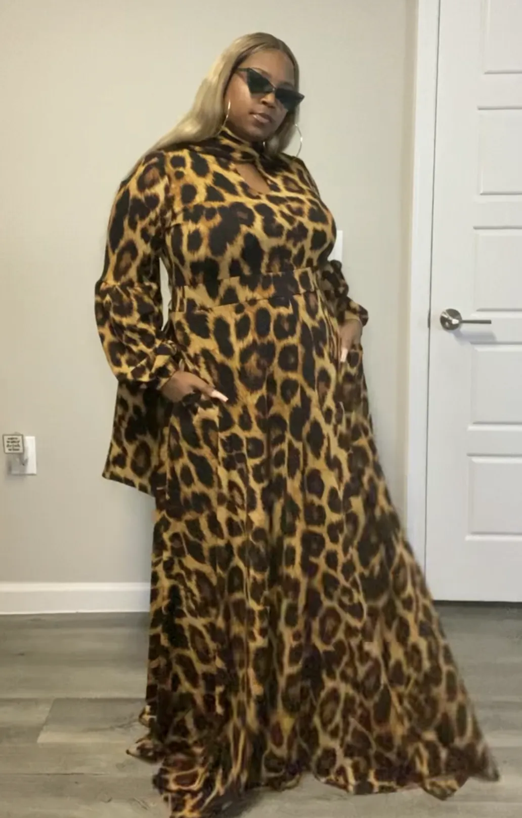 Leopard Print Maxi Dress