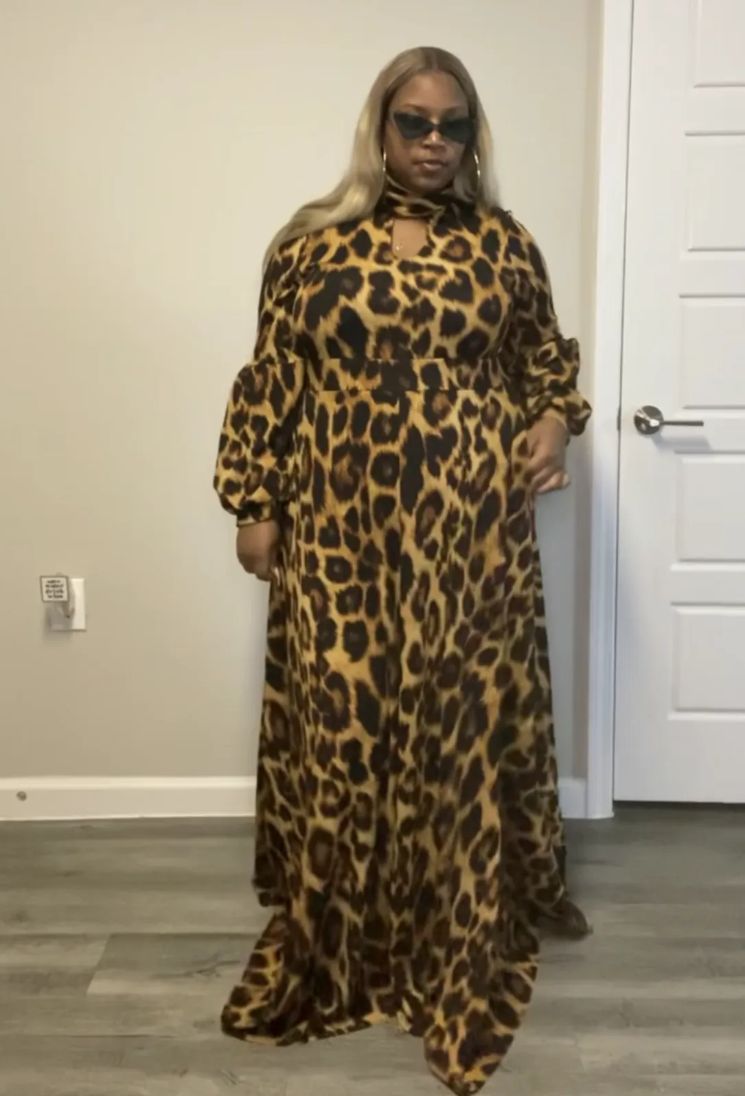 Leopard Print Maxi Dress