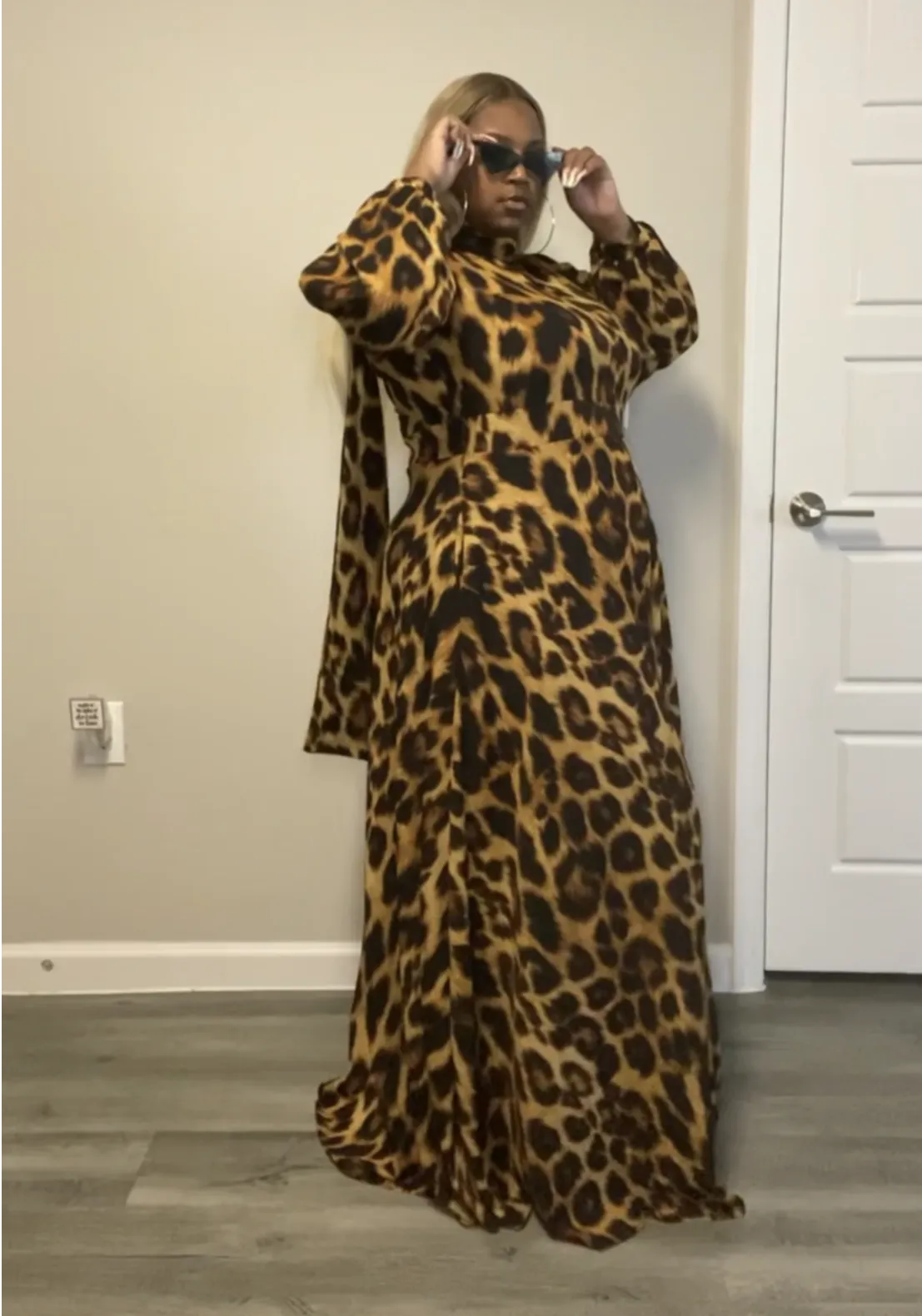 Leopard Print Maxi Dress