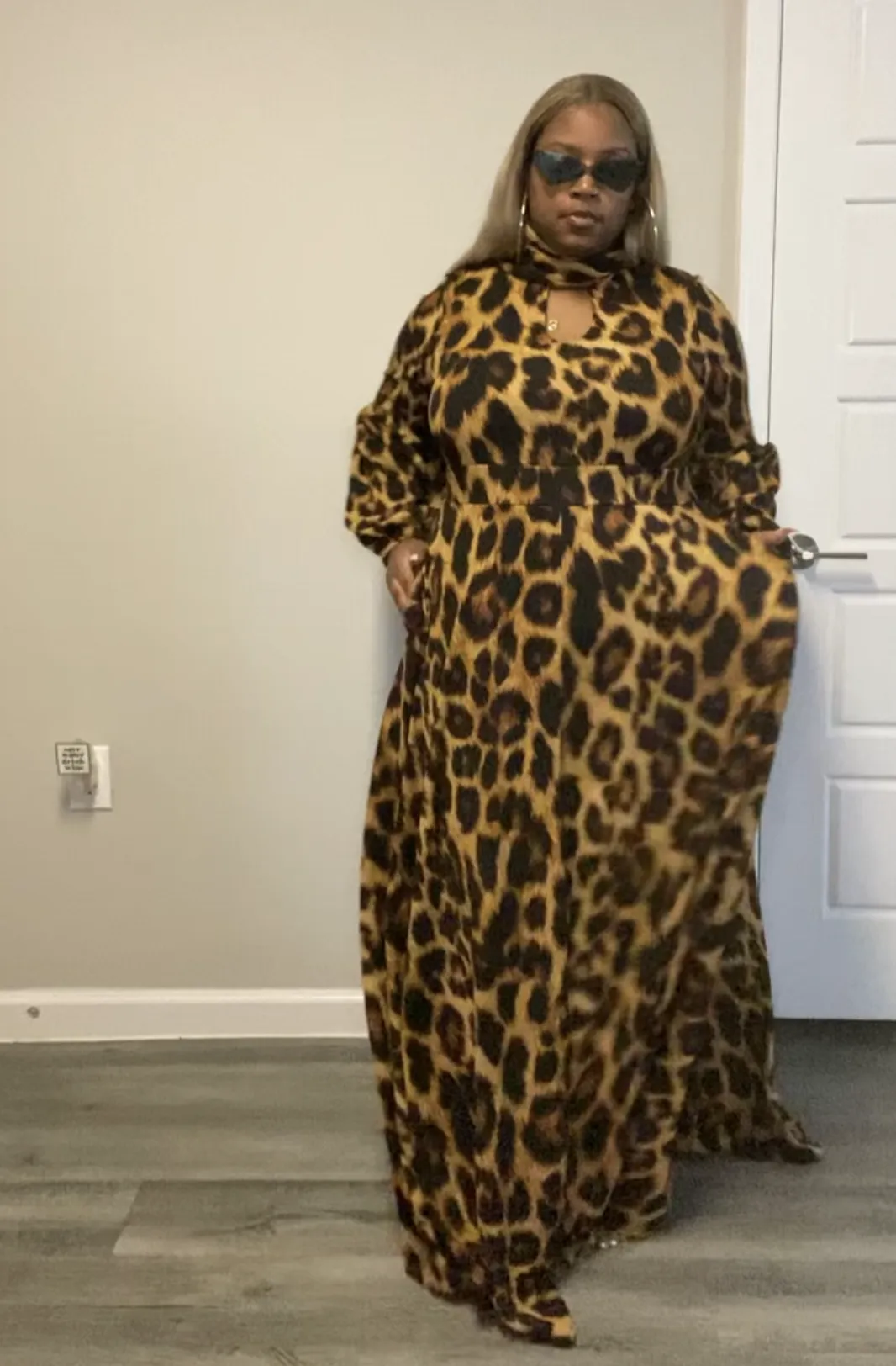 Leopard Print Maxi Dress