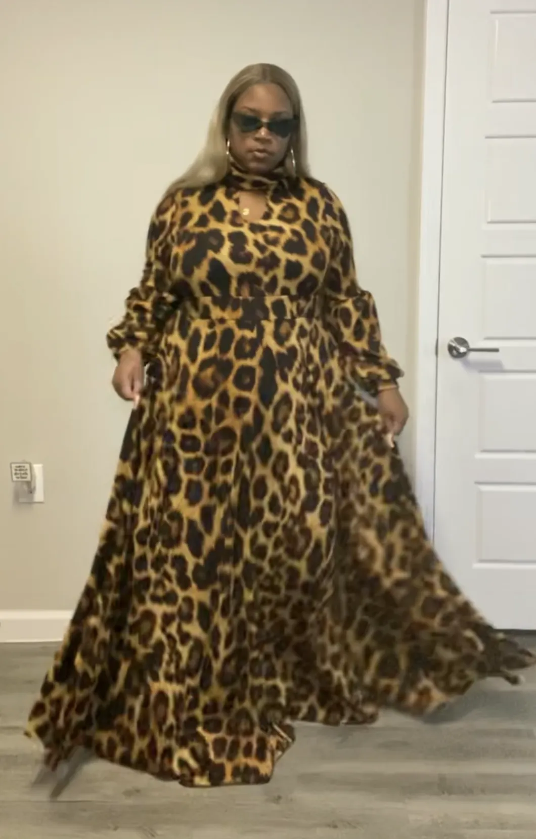 Leopard Print Maxi Dress