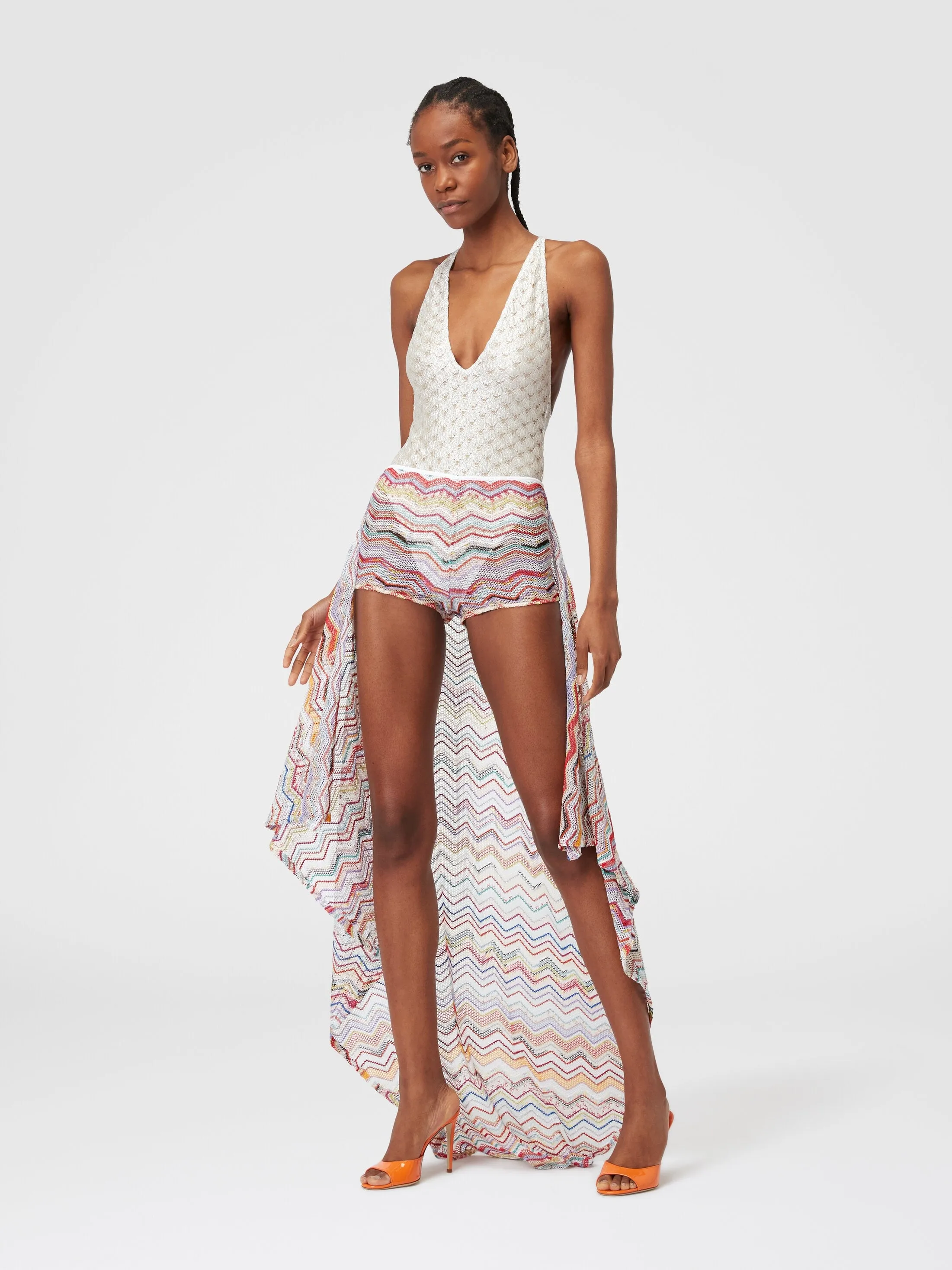 Long Skirt - Multicolor Red Tones