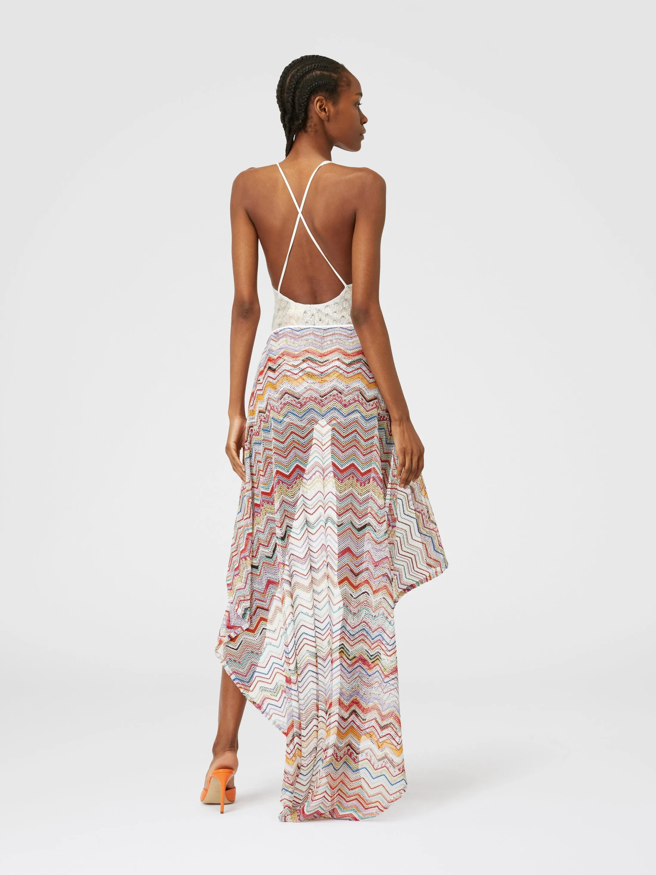 Long Skirt - Multicolor Red Tones