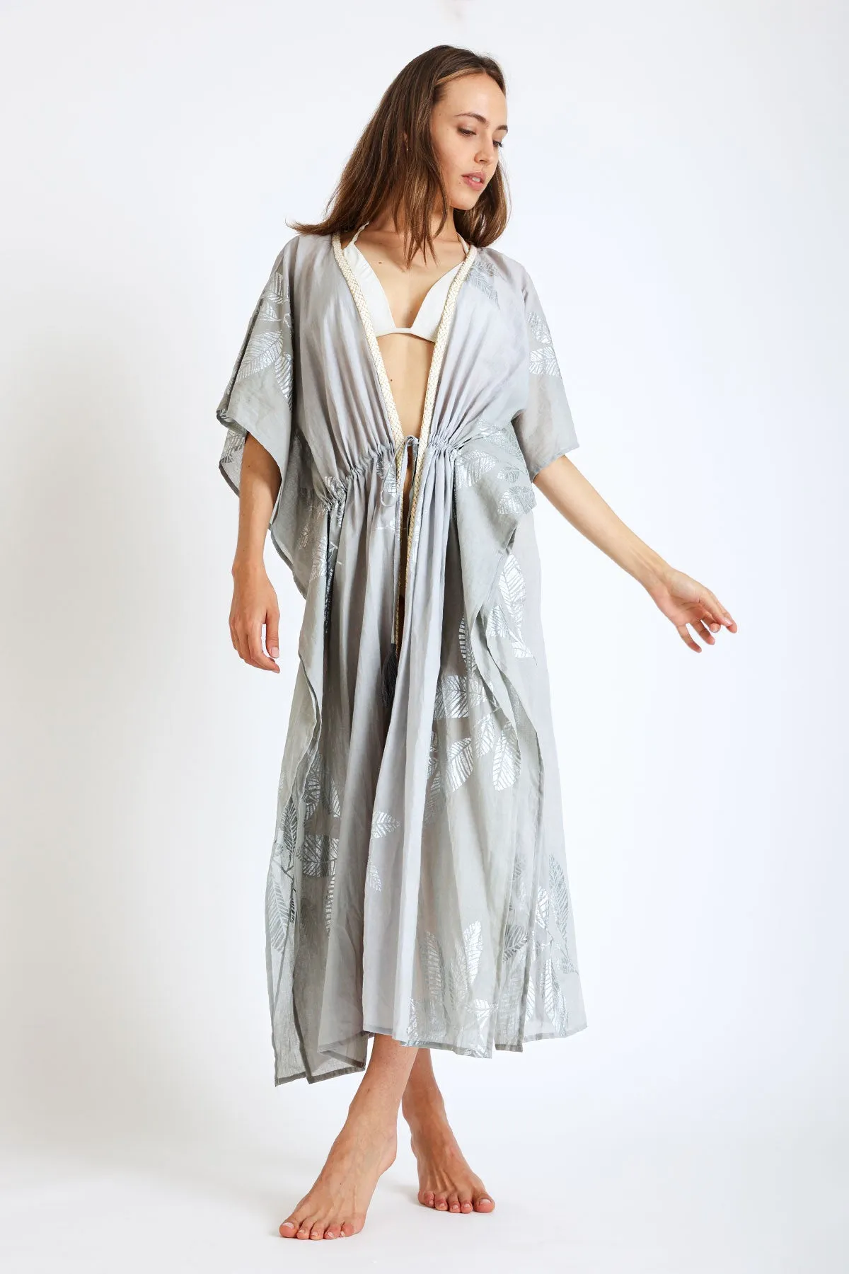 Loona Maxi Kimono Taupe