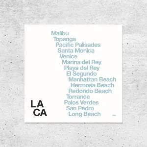 Los Angeles Beach Towns Print