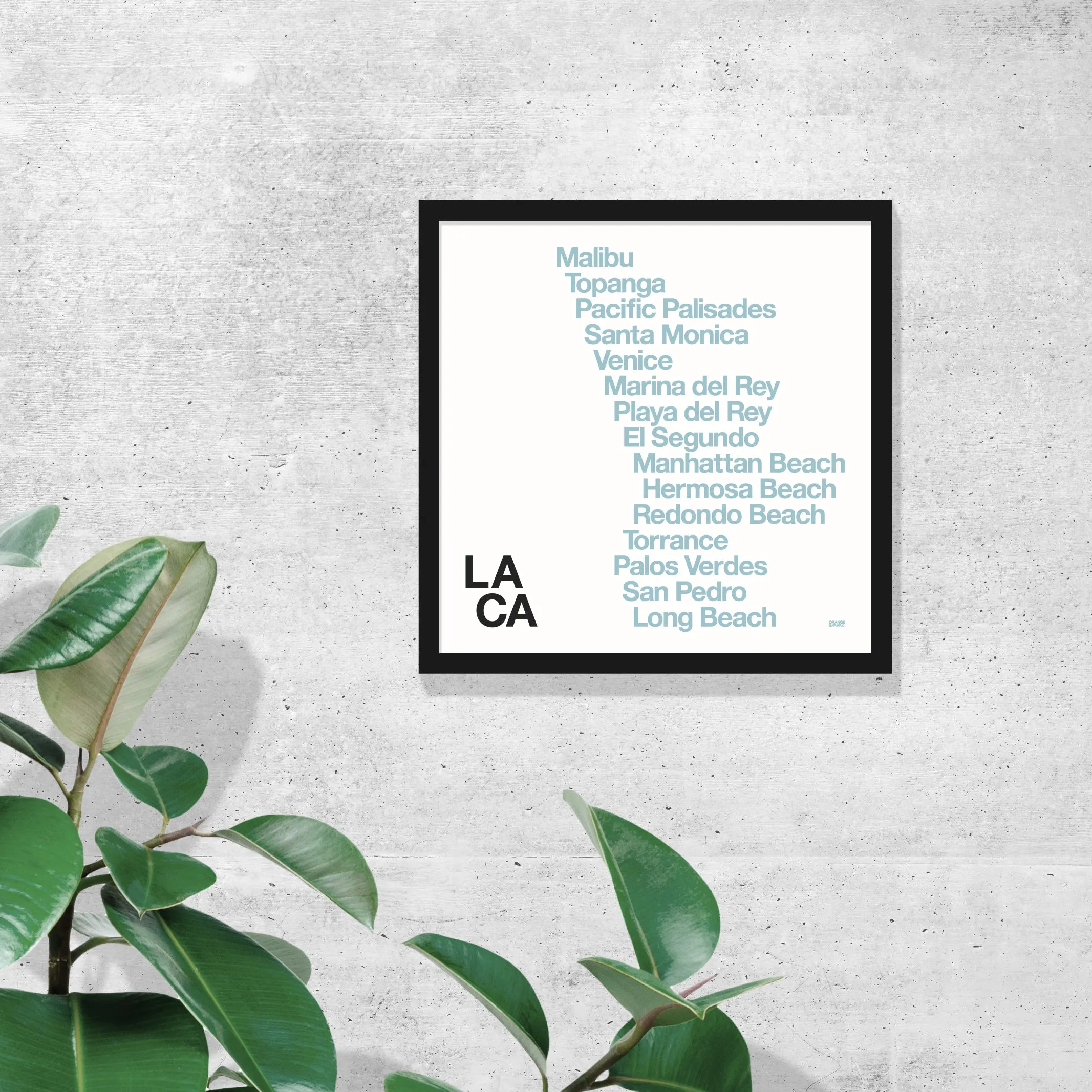 Los Angeles Beach Towns Print