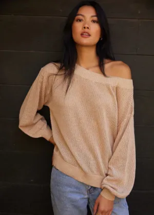 LOST   WANDER Half Moon Off Shoulder