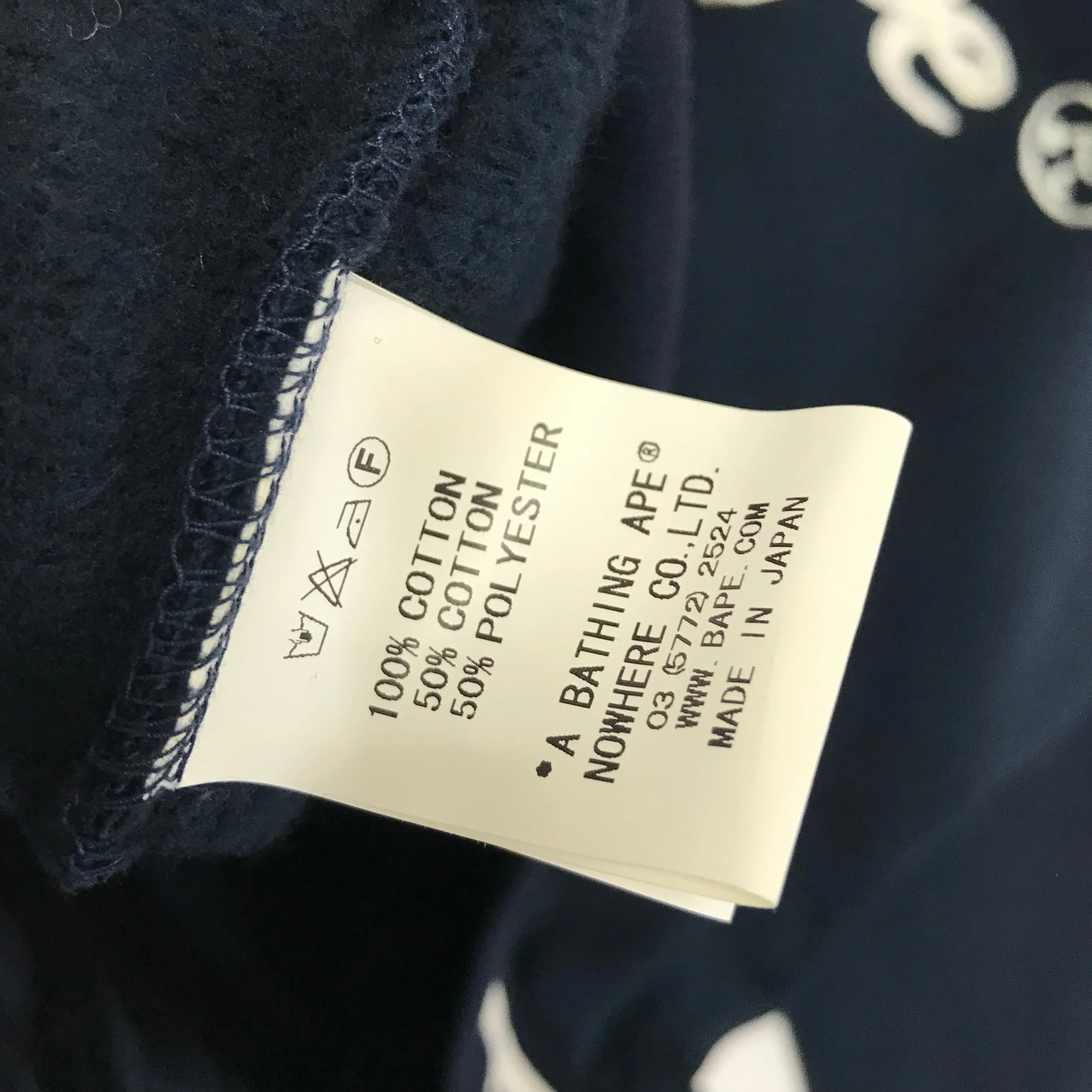 [M] A Bathing Ape Bape ASNKA Sweat Stadium Jacket Navy