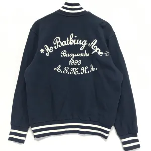 [M] A Bathing Ape Bape ASNKA Sweat Stadium Jacket Navy