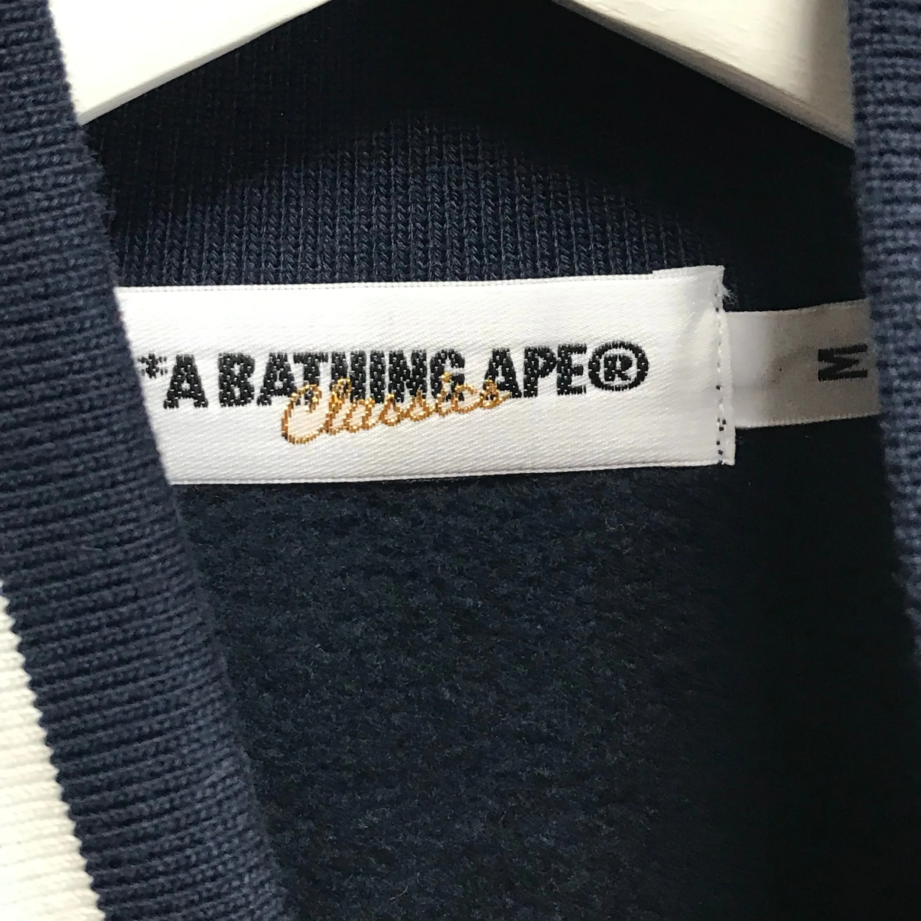 [M] A Bathing Ape Bape ASNKA Sweat Stadium Jacket Navy