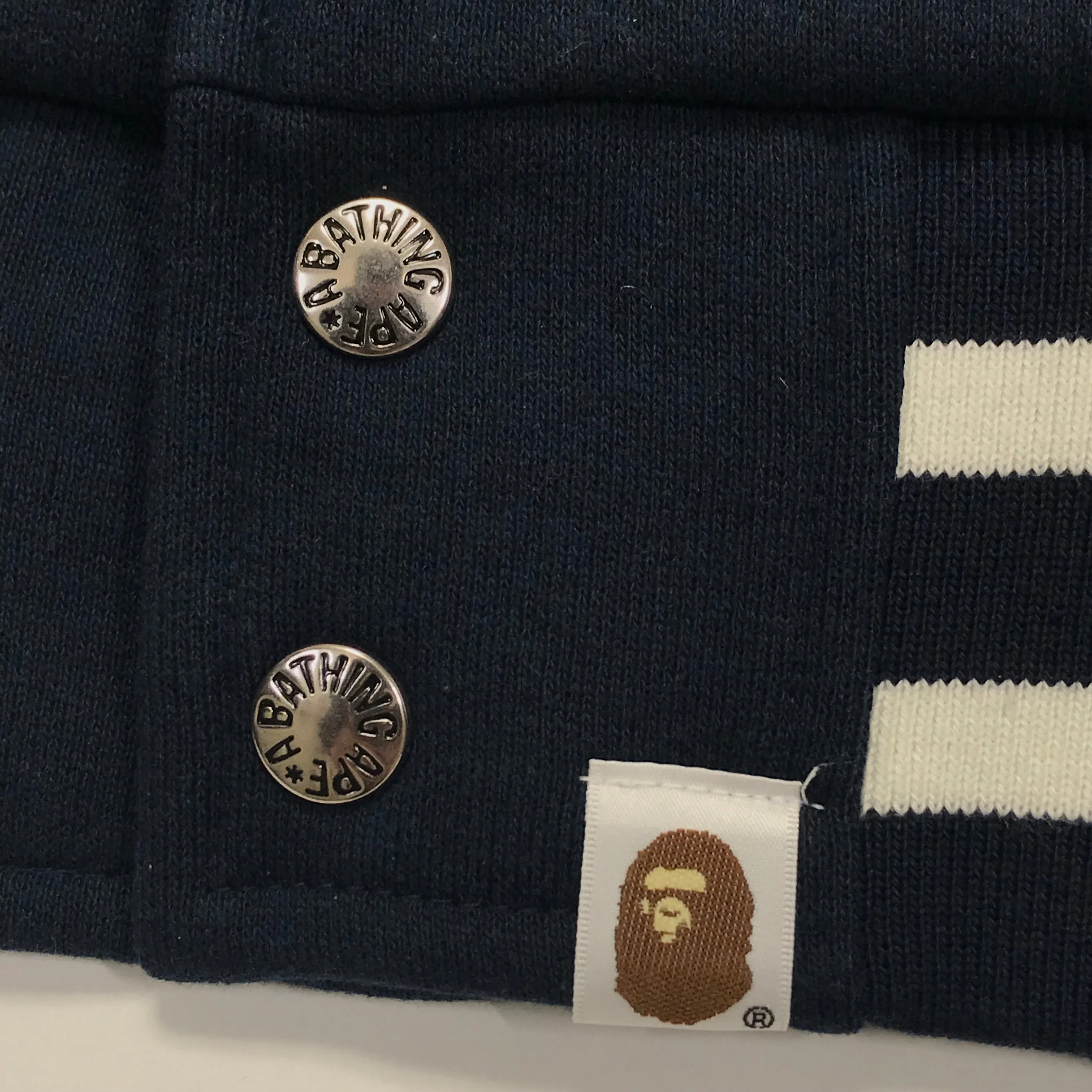 [M] A Bathing Ape Bape ASNKA Sweat Stadium Jacket Navy