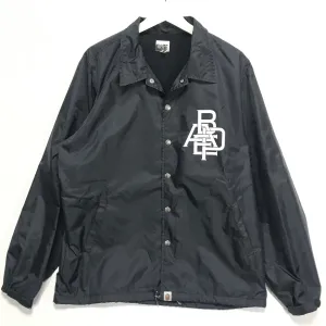 [M] A Bathing Ape Bape Nested Logo Coach Jacket Black
