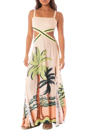 Maaji Palm Glow Foxtail Maxi Dress