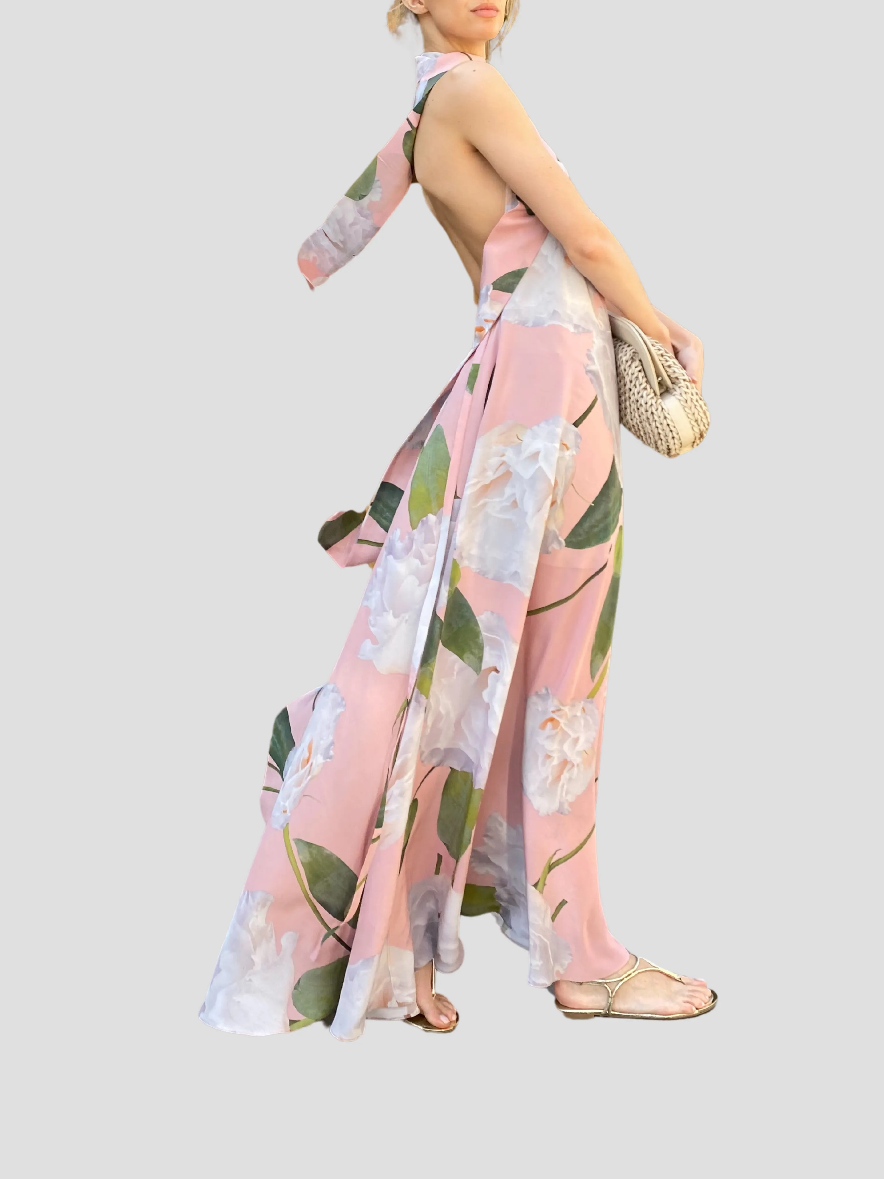 Madeline Open Back Halter Dress