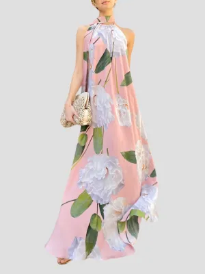 Madeline Open Back Halter Dress