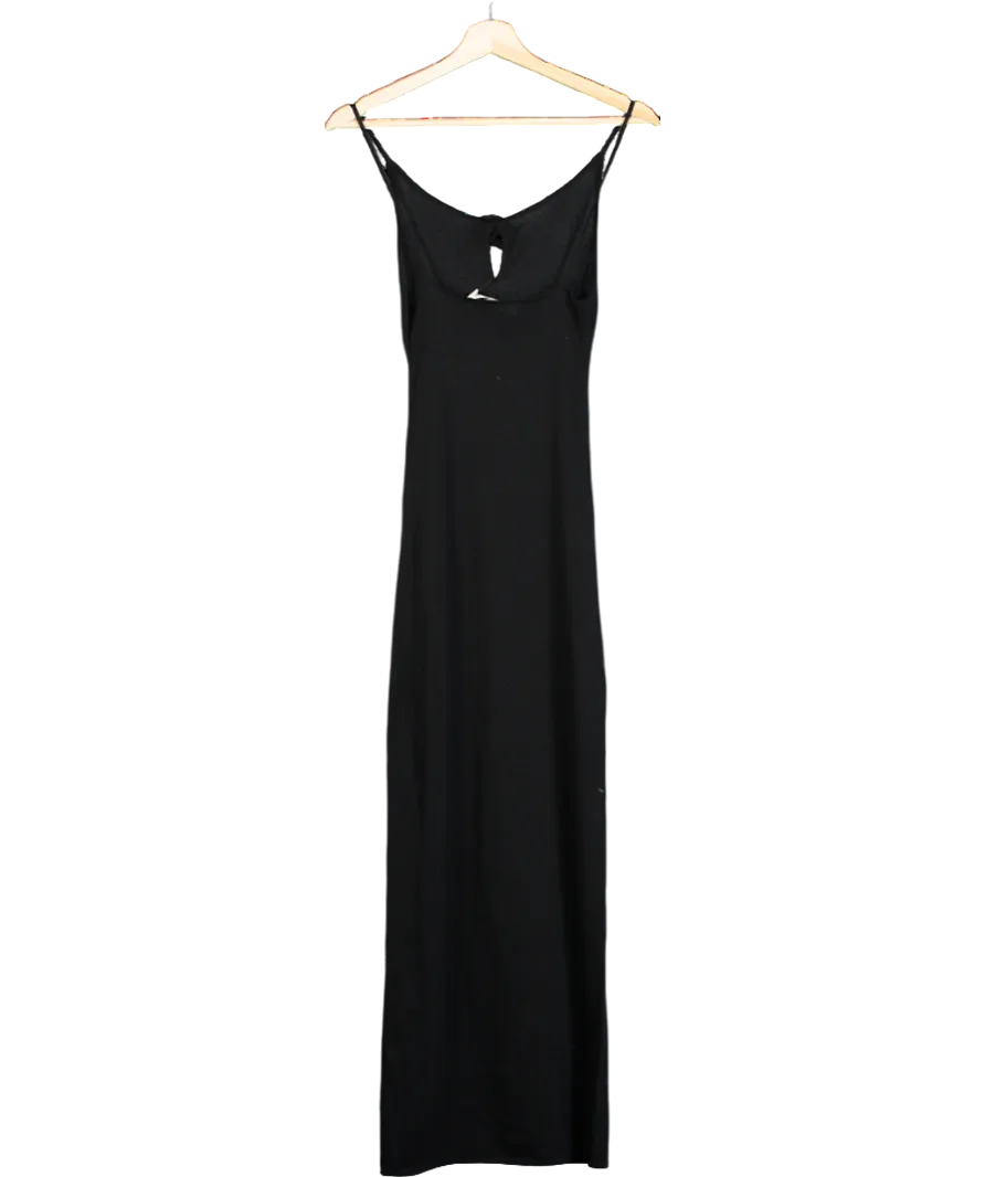Maison Essentiele Black Knitted Maxi Dress UK 6