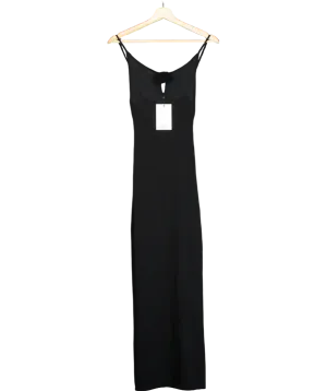 Maison Essentiele Black Knitted Maxi Dress UK 6