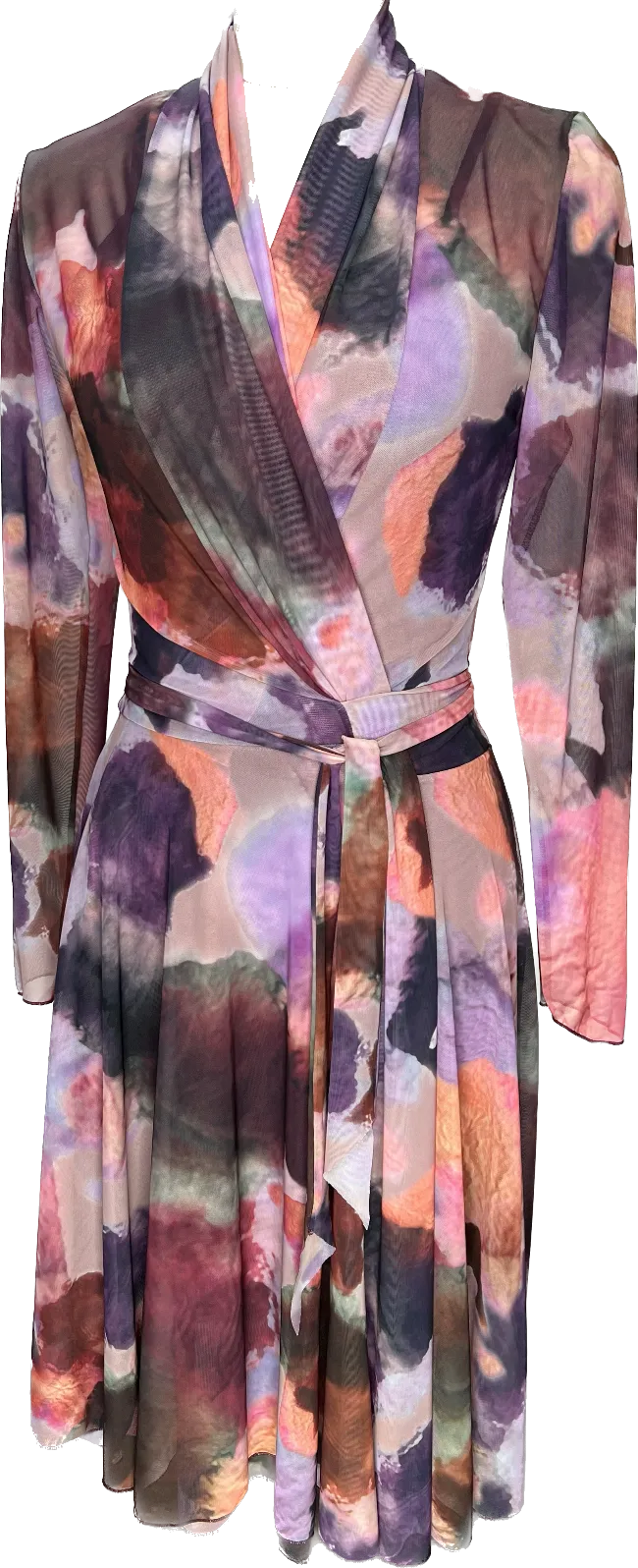 Marble Wrap Dress