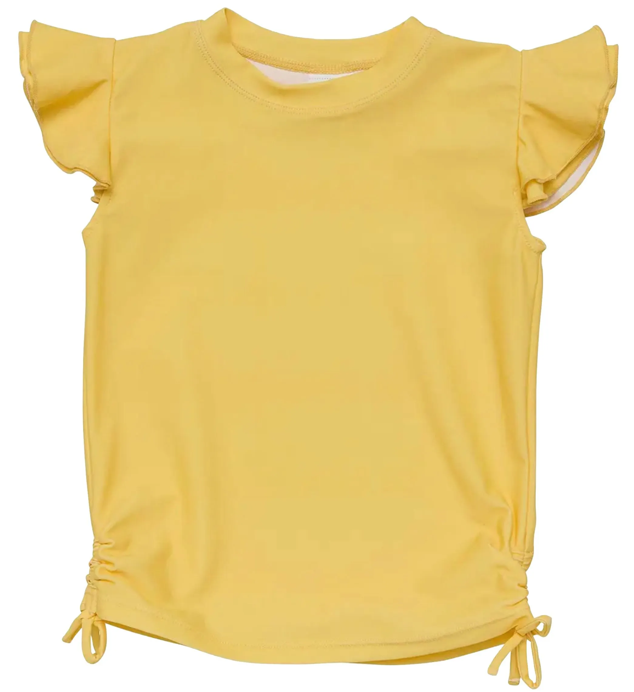 Marigold Flutter Sleeve Rash Top