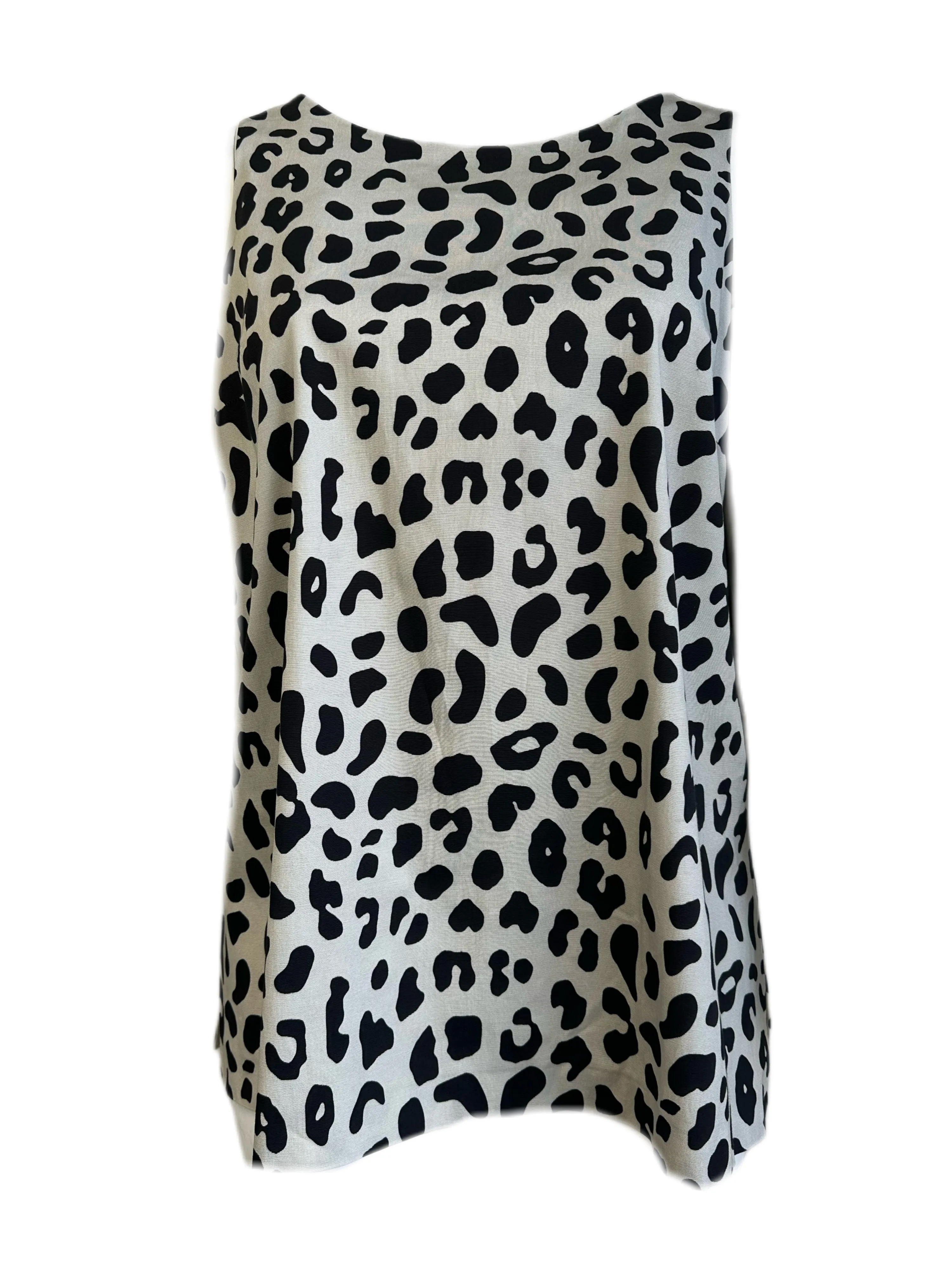 Marina Rinaldi Women's Ice Beige Fregio Sleeveless Tunic Size 18W/27 NWT