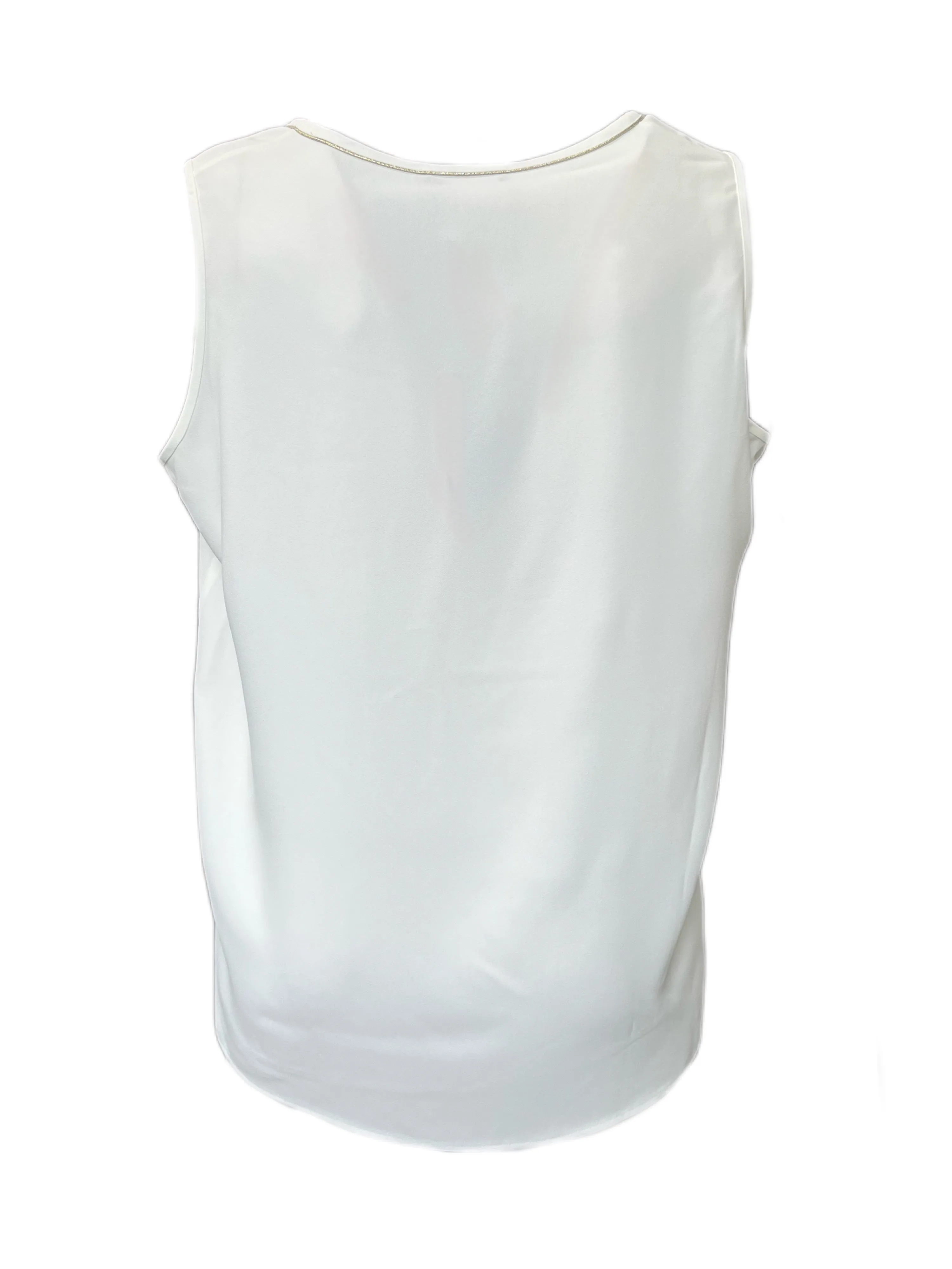 Marina Rinaldi Women's White Beuty Sleeveless Tank Top Size 20W/29 NWT