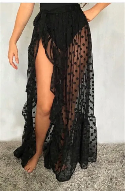 Mesh Sheer Beach Bikini Cover Ups