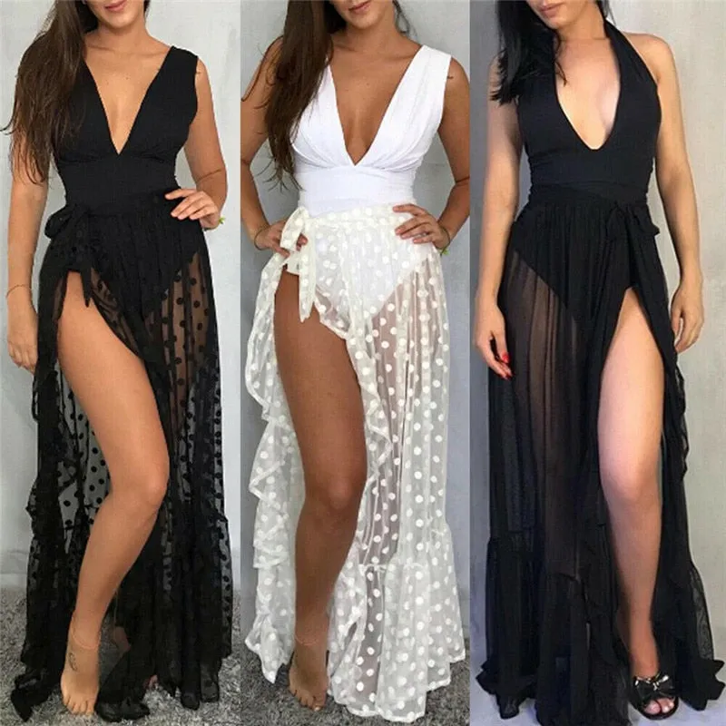 Mesh Sheer Beach Bikini Cover Ups