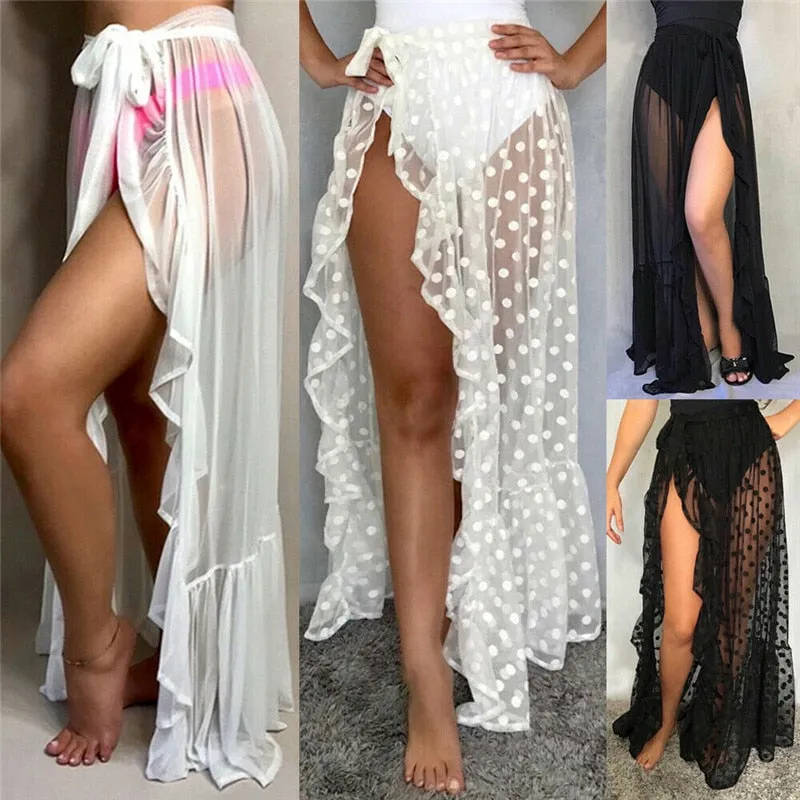 Mesh Sheer Beach Bikini Cover Ups