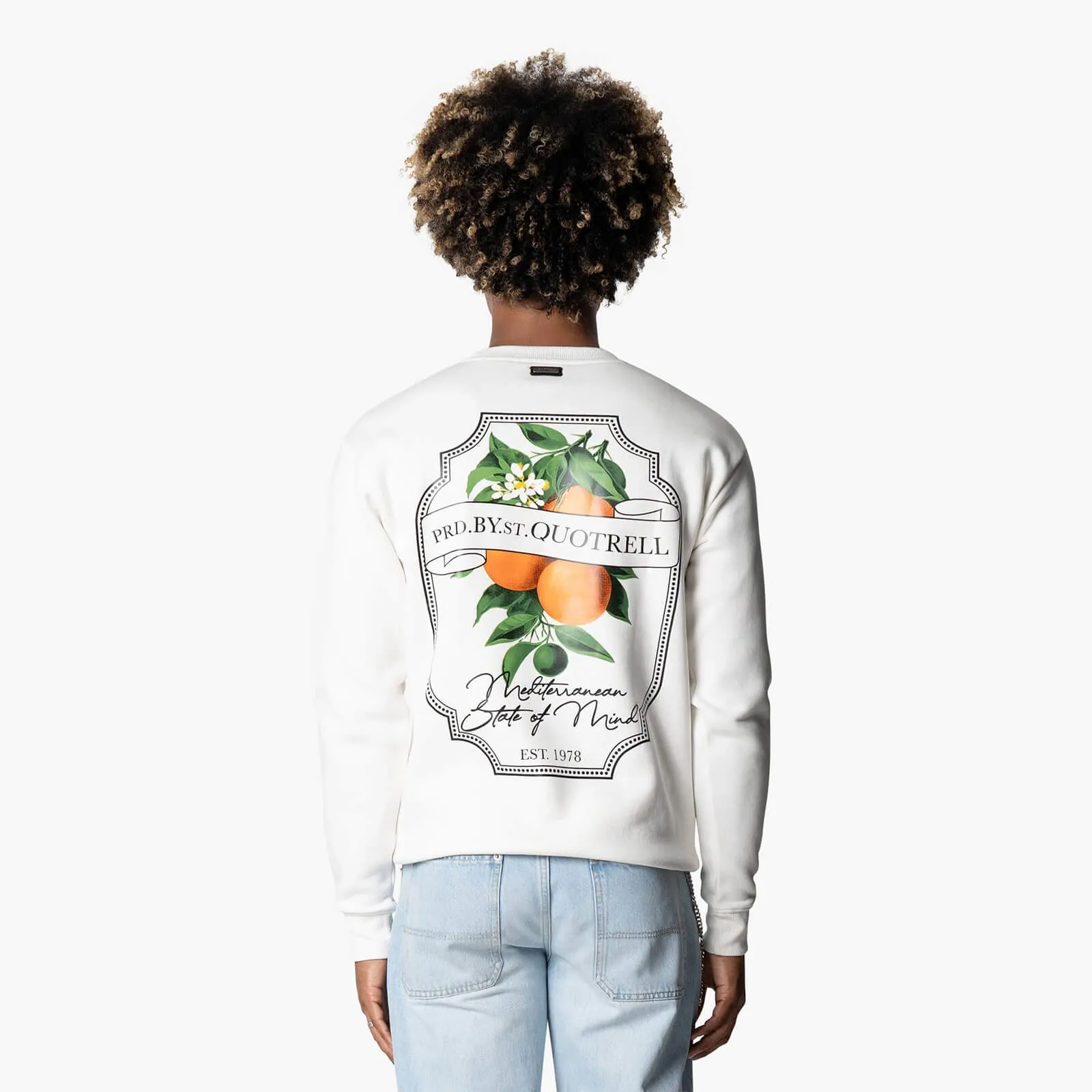 MINEOLA CREWNECK | OFF WHITE/BLACK