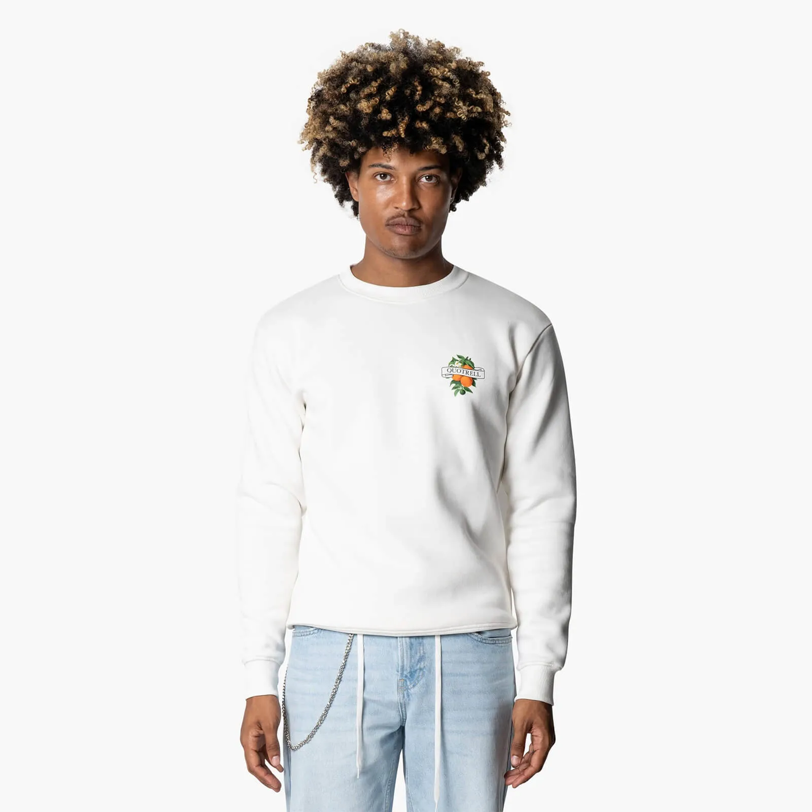 MINEOLA CREWNECK | OFF WHITE/BLACK