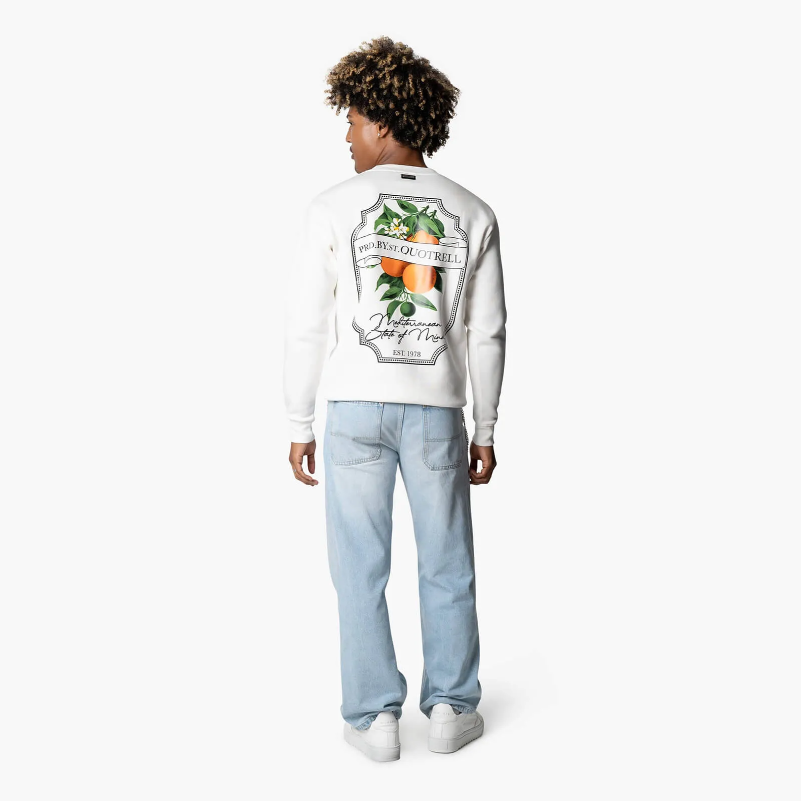 MINEOLA CREWNECK | OFF WHITE/BLACK