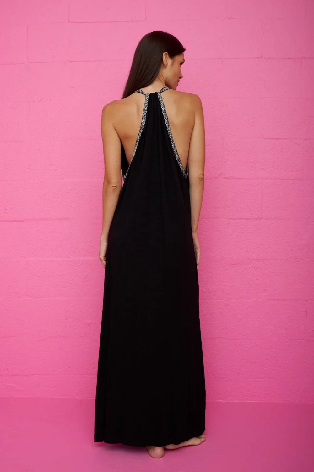 Monochromatic Pima Sundress Black