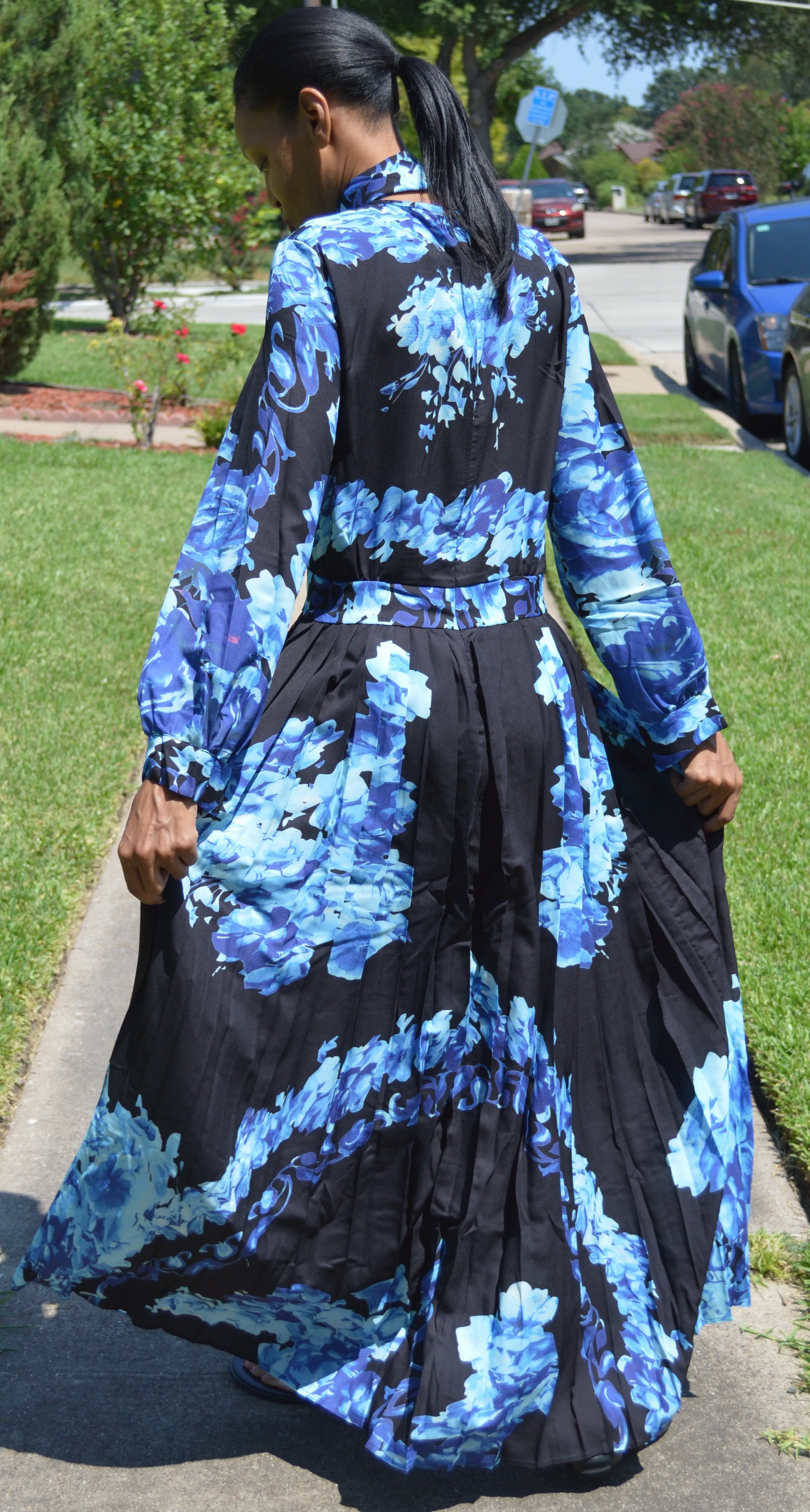Multi Print Maxi Dress