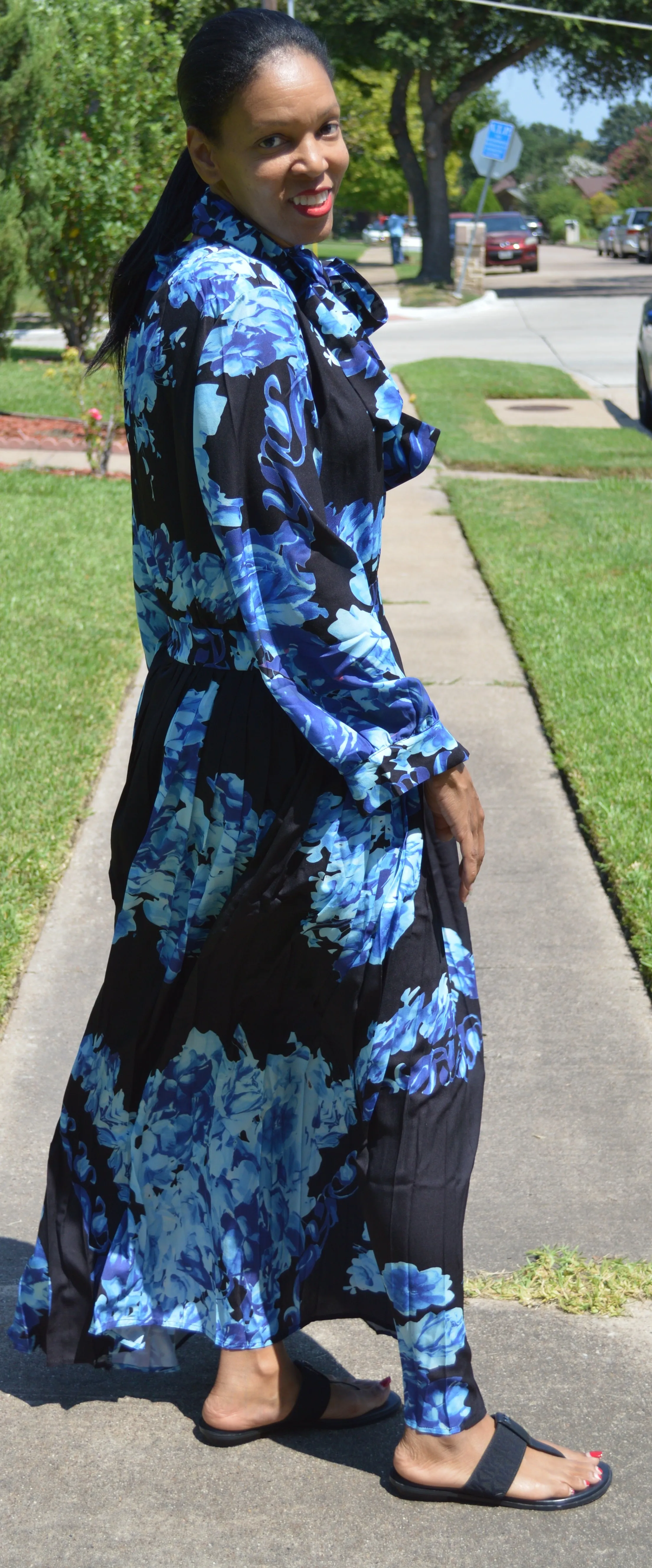 Multi Print Maxi Dress