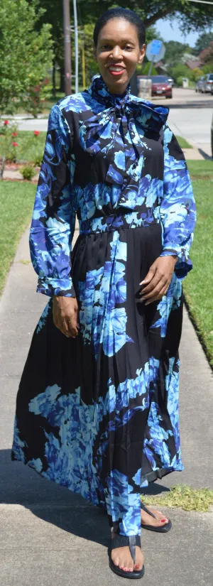 Multi Print Maxi Dress